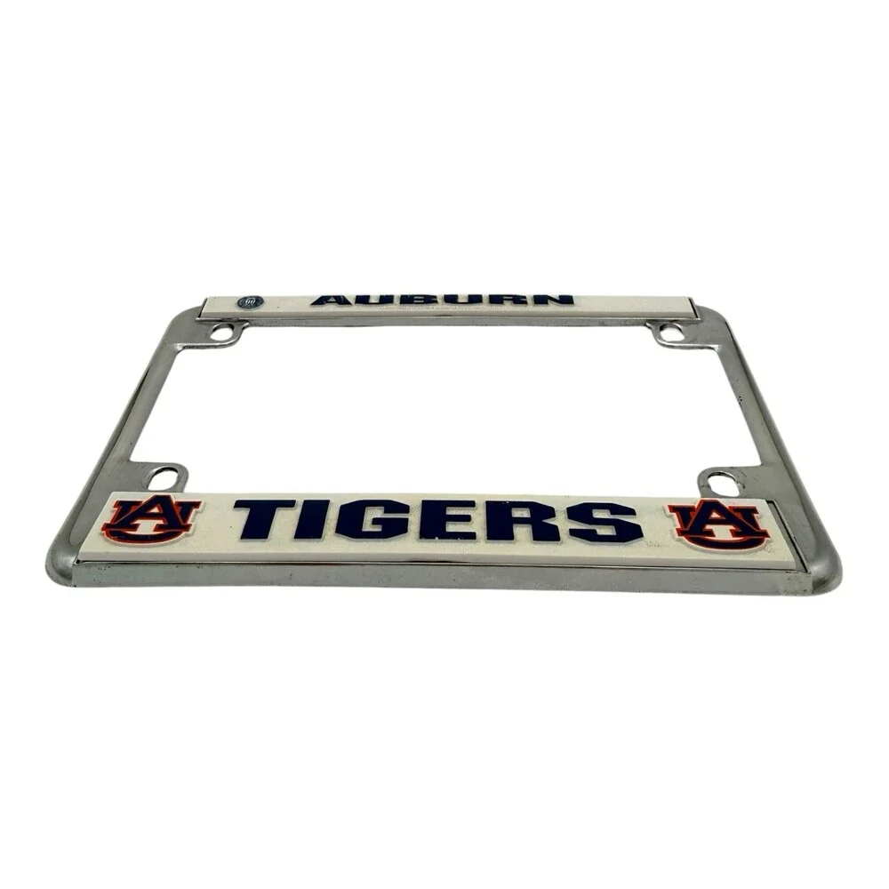 Officially Licensed Rico AUBURN TIGERS AU Motorcycle Chrome License Plate Frame